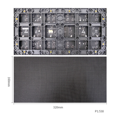 P1.538mm صفحه نمایش ال ای دی Fine Pitch دیوار پانل داخلی با جعبه 640*480mm