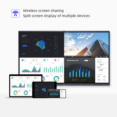 کنترل از راه دور 98 اینچ اتاق جلسه صفحه نمایش LCD با روشنایی بالا