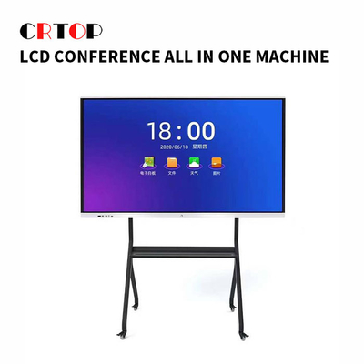 صفحه نمایش LCD سفارشی هوشمند 65 اینچی همه در یک برای اتاق جلسه با کنتراست بالا