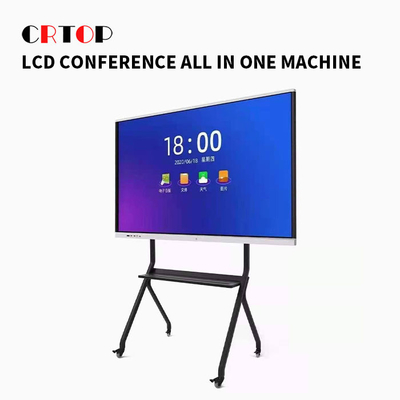 صفحه نمایش LCD سفارشی هوشمند 65 اینچی همه در یک برای اتاق جلسه با کنتراست بالا