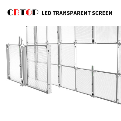 صفحه نمایش LED شفاف شیشه ای با نرخ نوسازی 3840 هرتز برای مرکز خرید