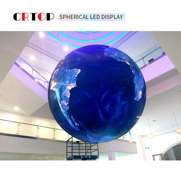 P4mm 1500cd با قطر 2.5 متر نمایشگر توپ LED کروی تمام رنگی